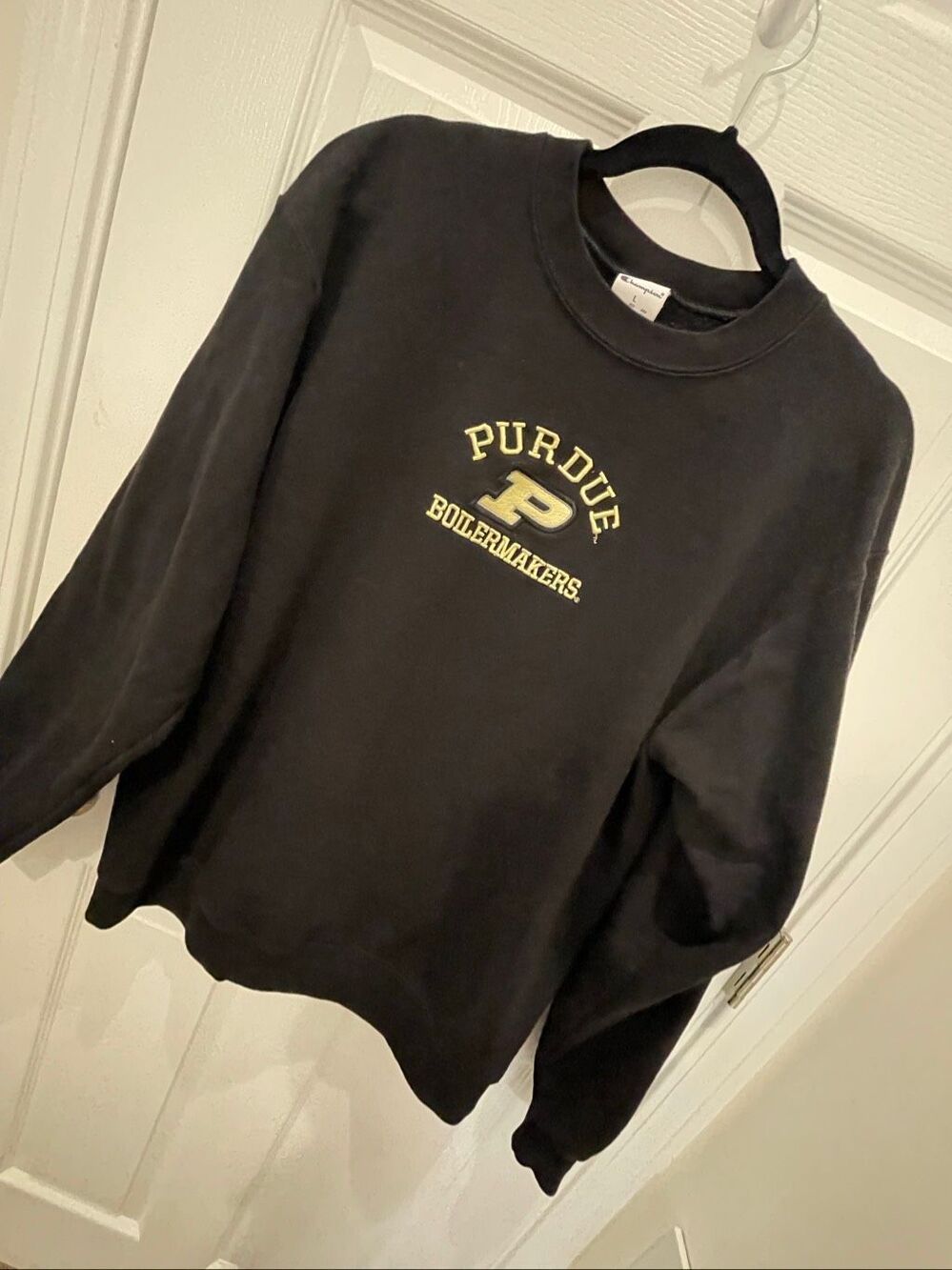 Purdue Boilermakers black sweatshirt by Champion Large